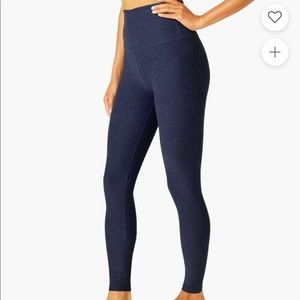 Beyond yoga high waisted space dye blue leggings